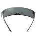 grinderPUNCH Silver Mirror Futuristic Shield Sunglasses Deal Glasses