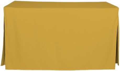 Tablevogue 5-Foot Fitted Folding Table Cover, Mimosa