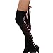 Voberry Sexy Womens Girls Mesh Bow Thigh High Stockings