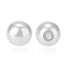 PH PandaHall 6mm About 400Pcs Tiny Satin Luster Glass Pearl Round Beads Assortment Lot for Jewelry Making Round Box Kit White