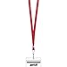 MIFFLIN-USA Flat Lanyards for ID Badges (Red, 36 Inch, 25 Pack), Comfortable Neck Straps