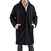 Alpine Swiss Zach Mens Wool Trench Coat Knee Length Overcoat Black Lrg