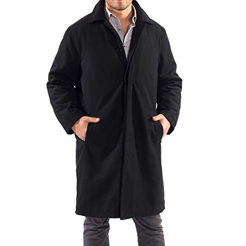 Zach Mens Overcoat Wool Trench Coat Knee Length RUNS LARGE Buy Online