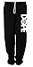 White Dope Diamond Unisex Sweatpants (Medium, Black)