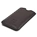 Dockem Executive Sleeve for iPhones 6.1 and 6.3 inch: Slightly Padded Premium Faux Leather w/Microfiber Lining: Slim Slip-on Case [Dark Brown]