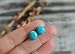Turquoise Howlite Earrings Surgical Steel Studs 10mm Stud Earrings for Women