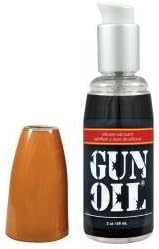 Gun Oil Premium Lubricant 2 Ounces (Silicone-based with Added Aloe Vera and Vitamin E) by Gun Oil