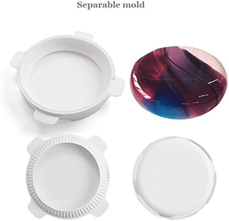 Morfakit 3D Silicone Cake Mold White Color, Baking Mold for mousse chiffon pastry cakes, pan, biscuit, candy, ice cream, jelly, brownie, cookie,chocalate (round mold)