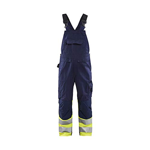 Blaklader 266218008933C44 High Vis Latzhose, Marineblau/Gelb, Größe C44