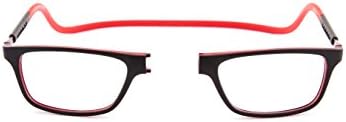 New Slastik Magnetic Clic Style Reading Glasses Frames Jabba 006 Strength +2.50 with soft case