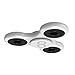 Maxboost Tri-Spinner Fidget Toy Prime Stress Reducer for Women, Kids and Adult [Premium Bearing] Easy Flick and Spin with Hands & Finger Focus Figit Toys - White/Black