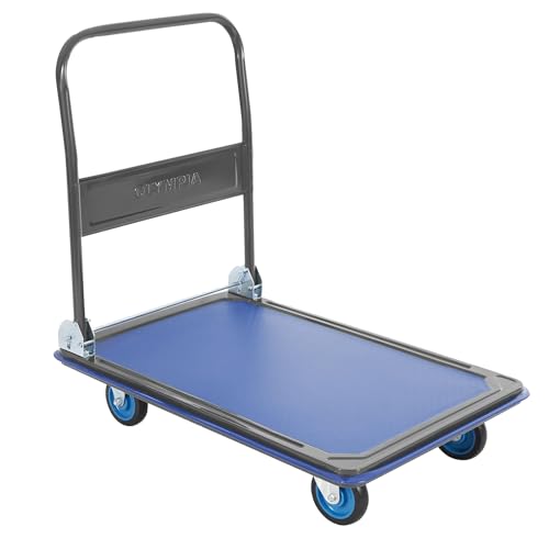 Olympia Tools Foldable Push Cart Dolly 600 Lb