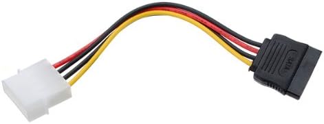 4 Pin IDE Molex to 15 Pin Serial ATA SATA Power Adapter Cable