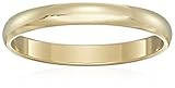 Classic Fit 10K Gold Wedding Band, 3mm