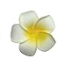 Healthcom 100 Pcs 2.4 Inch White Artificial Plumeria Rubra Hawaiian Flower Petals Hair Hat Wreath Floral Premium Hawaiian Foam Frangipani Flowers for DIY Home Beach Wedding Party Decoration