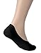 OSABASA Womens 3 Pair Casual No-Show Socks of Hidden Flat Boat Line,KWMS09-3 Pairs-BLACK,Shoe Size 8-11 (Sock Size 9.5