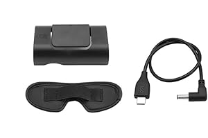 JOYSOG Battery Clip Holder for DJI Avata Goggles 2, Glasses Dust Pad Battery Bracket and Power Charging Cable Drone Combo Accessories