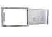 SUNSTONE A-DH1420 14-Inch by 20-Inch Horizontal Access Door with Vents, Stainless Steel