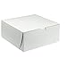 Southern Champion Tray 0977 White Non-Window Lock Corner Bakery Box, Recycable, Professional Clean Cake Boxes, Cookie and Pastry Boxes, Bulk Pack, 10
