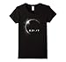 Womens Total Solar Eclipse Summer August 21st 2017 T Shirt Large Black