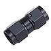 EVIL ENERGY 8AN Female to 8AN Female Straight Swivel Coupler Union Fitting Adapter Aluminum Black