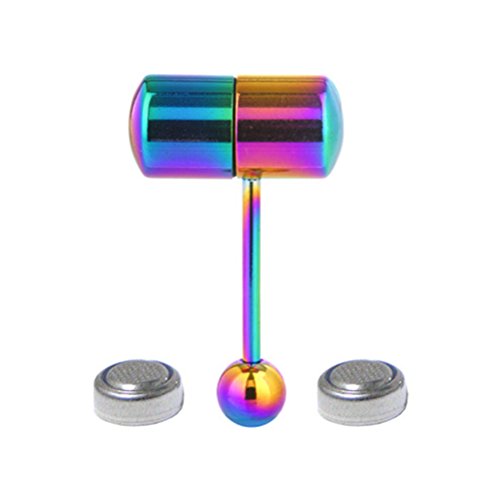 Oulii Stainless Steel Vibrating Tongue Ring Barbell Tongue Piercing Jewelry  | Desertcart Trinidad and Tobago