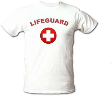 LIFEGUARD T-SHIRT CIRCLE DESIGN SMALL-WHITE