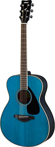 Yamaha fs820 small body solid top acoustic guitar, turq…