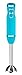 Chefman Immersion Stick Hand Blender Includes Stainless Steel Shaft & Blades, Powerful Ice Crushing 2-Speed Control One Hand Mixer, Soft Touch Grip, Turquoise