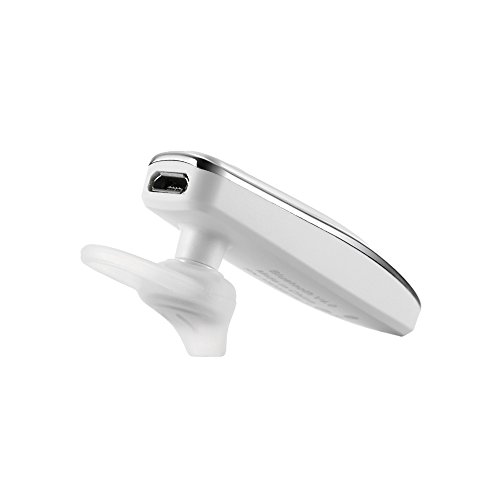 DISUNME Wireless Bluetooth Headset Built in Mic for all Bluetooth Smartphone and Can play 9 hours (White)