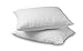Continental Bedding Feather Goose Down Pillows - Luxury & Breathable Bed Pillows for Sleeping, Back, Side & Stomach Sleepers - Standard Size, Medium Support, Pack of 2-50% Down & 50% Feather Filled