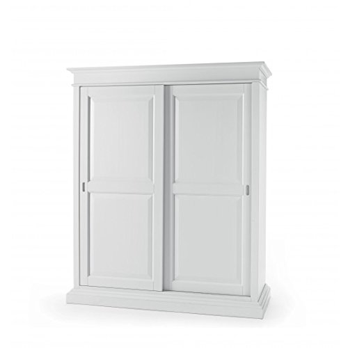 Kleiderschrank Schiebeturen Aus Holz Farbe Weiss Wie Foto Kaufen