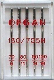 ORGAN DOMESTIC SEWING MACHINE NEEDLES MIX PACK SIZE 70, 80, 90 & 100 5 NEEDLES