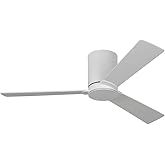 Monte Carlo Fans 3RZHR44RZW Rozzen - 3 Blade Ceiling Fan-9.3 Inches Tall and 44 Inches Wide, Finish Color: Matte White