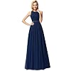 Ever-Pretty Dames Elegant Ronde Hals A line Chiffon Vloerlengte Avondjurken 07391