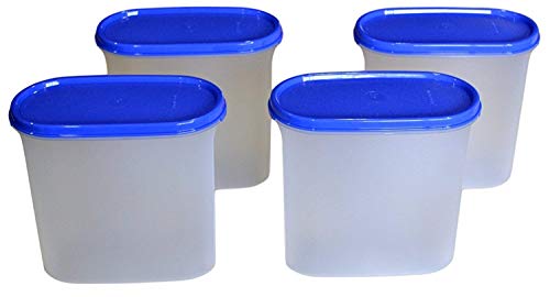 Tupperware Plastic Dry Storage Containers - 1.7 L, 4 Pieces, Multicolored