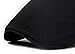 Qunson Men's Cotton Flat Ivy Gatsby Newsboy Driving Hat Cap Black