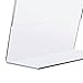TWING Acrylic Sign Holder 8.5 x 11 Table Stands for Signs 6 pcs Table Sign Holder Acrylic Clear Frames Stands for Display