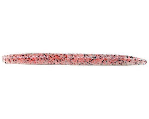 Yamamoto 9-10-197 Senko Clear Worm Bass Lure, 5-Inch, 10-Pack, Red