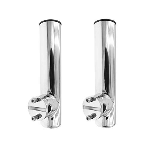 QWXZ Praktisch Boot Fisch Rutenhalter Edelstahl 316 Clamp Auf Angelrutenhalter Verstellbarer Sitz for 7/8 „-1“ Tube… – Bild 4