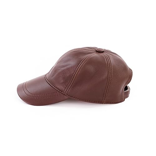 Amazon Buy Leather Baseball Cap Cap, 100% Genuine Leather Leather
