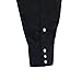 Gioberti Mens Casual Western Solid Long Sleeve Shirt With Pearl Snaps