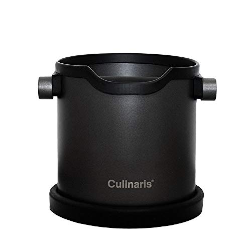 Culinaris Espresso Abschlagbehälter Coffee Knock Box Edelstahl Abschlagbox Abklopfbehälter Kaffeemaschinenzubehör…