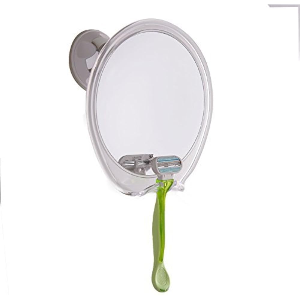 Fogless Shower Mirror 5X Magnifying, With Razor Hook For Anti Shaving