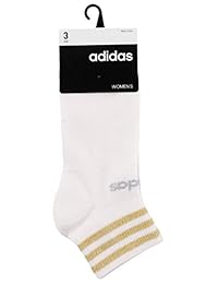 Calcetines adidas de corte bajo y 3 rayas para mujer (paquete de 3)