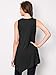 Made By Johnny MBJ WT671 Womens Summer Sleeveless Irregular Handkerchie Hem Loose Tunic Tops Flowy Blouses Shirt M Black