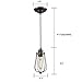 CLAXY® Ecopower Vintage Style Industrial Oil Rubbed Bronze Hanging Light Mini Pendant Wire Cage Lamp
