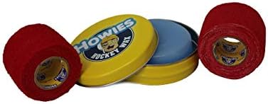 Howies Hockey Tape Howie’s Hockey Grip Tape Bundled with Howies Hockey Wax Bundle Includes 1 Roll of Stretchy Grip Tape, 1 Roll of Non-Stretch Pro Grip Tape, and 1 Tin of Wax.