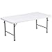 Flash Furniture 3.97-Foot Kid's Granite White Plastic Folding Table