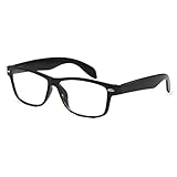 VINTAGE Nerd Geek 2 color Frame Clear Lens Eye Glasses BLACK